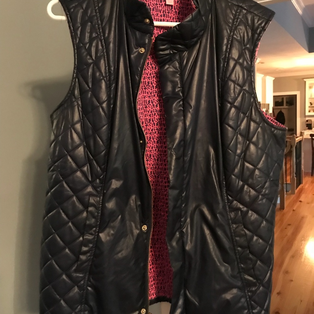 COPY - Lily Pulitzer navy vest  jacket